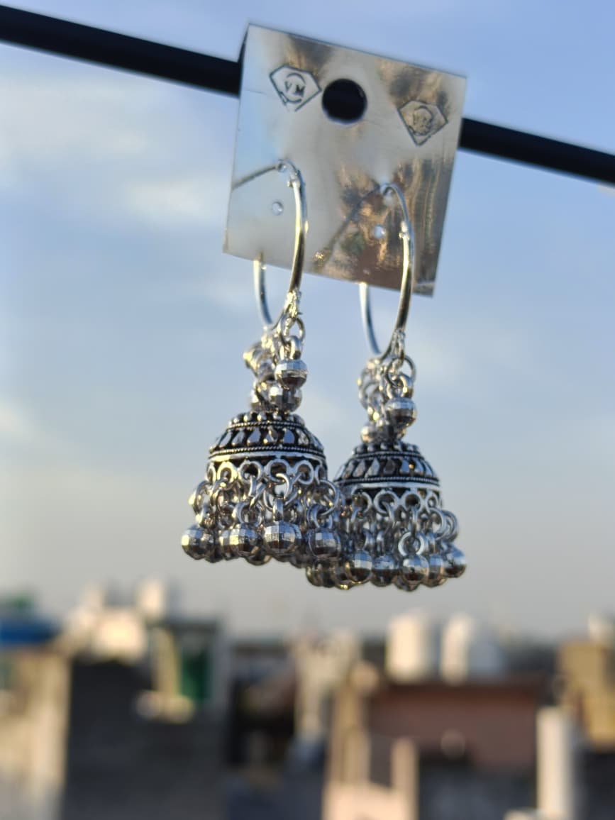 Jhumki and Stud Earrings