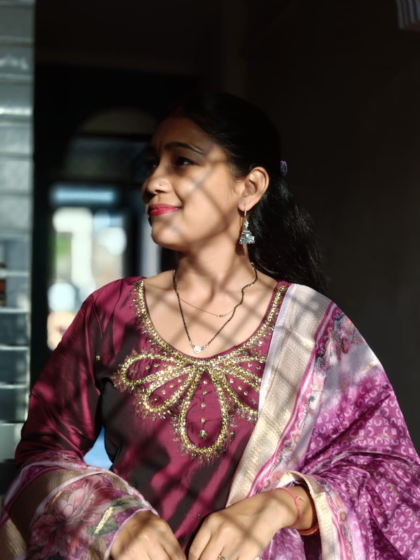 Regal Maroon & Pink Embroidered Silk Blend Salwar Suit Set